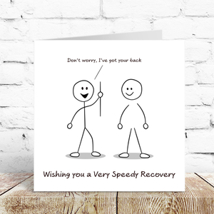 Back Surgery Operation Card Get Well Soon Card Fast Recovery Recover Quickly Spine Disk Spinal