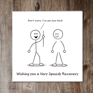Back Surgery Operation Card Get Well Soon Card Fast Recovery Recover Quickly Spine Disk Spinal