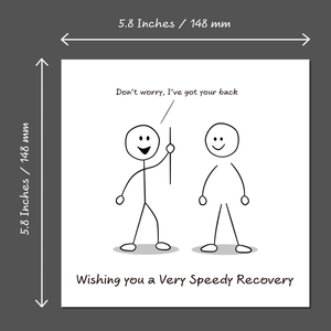 Back Surgery Operation Card Get Well Soon Card Fast Recovery Recover Quickly Spine Disk Spinal