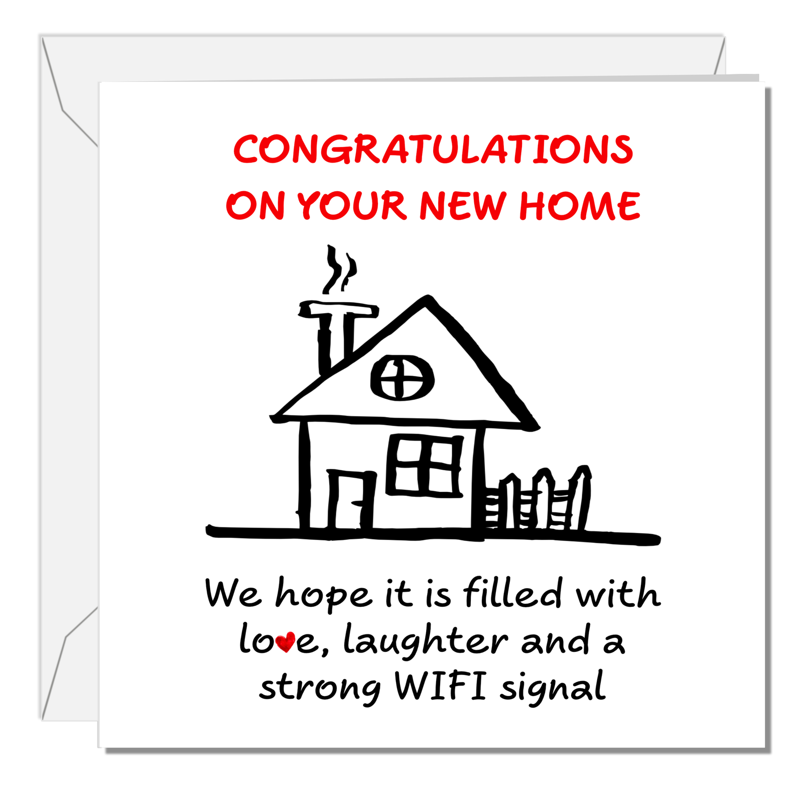 New Home Congratulations Card - Buy House housewarming - friends family son daughter first