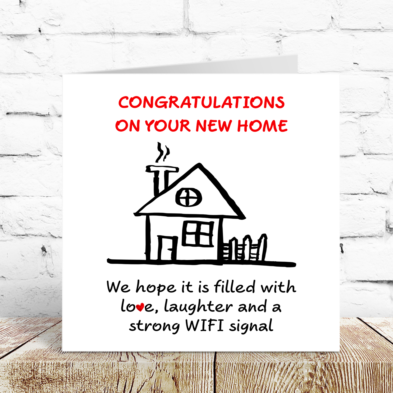 New Home Congratulations Card - Buy House housewarming - friends family son daughter first