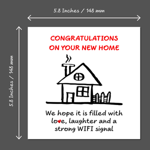 New Home Congratulations Card - Buy House housewarming - friends family son daughter first