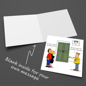 Funny Birthday Card for Husband Dad Wife Mum Any Friend Humour Ikea Furniture Cartoon
