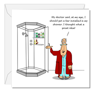 Funny Birthday Card 50th 60th 70th for Husband Father/Dad Uncle Male Friend - Old aged age - Funny, humorous and fun - Fathers Da Card