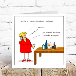 Funny Birthday Card Mother's Day Card for Mum Girl Friend Wife  - 40th 50th 60th Birthday  - Humor, humorous and fun - bad example