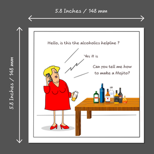 Funny Birthday Card Mother's Day Card for Mum Girl Friend Wife  - 40th 50th 60th Birthday  - Humor, humorous and fun - bad example