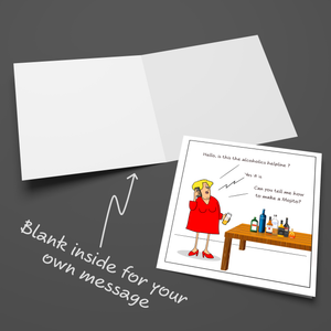 Funny Birthday Card Mother's Day Card for Mum Girl Friend Wife  - 40th 50th 60th Birthday  - Humor, humorous and fun - bad example
