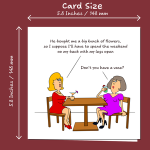 Funny Rude Birthday Card Friendship Female Friend Wife Mum Dad Humorous Naughty Cheeky Adult Innuendo