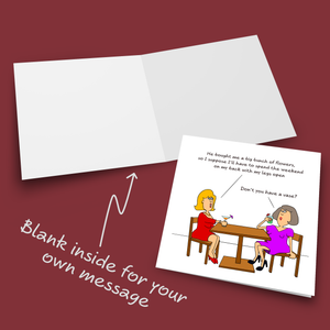 Funny Rude Birthday Card Friendship Female Friend Wife Mum Dad Humorous Naughty Cheeky Adult Innuendo