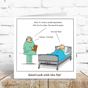 Funny Knee Replacement Surgery Card - Get Well Soon Card, Operation Recovery, Funny, humorous,Funny Card for Hip / Knee Surgery / Operation Card - Get Well Soon Card - Quick Recovery, Congratulations -  Hospital Humorous / Humour