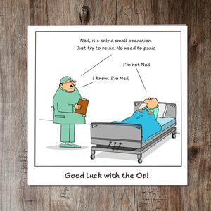 Funny Knee Replacement Surgery Card - Get Well Soon Card, Operation Recovery, Funny, humorous,Funny Card for Hip / Knee Surgery / Operation Card - Get Well Soon Card - Quick Recovery, Congratulations -  Hospital Humorous / Humour