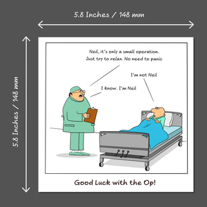 Funny Knee Replacement Surgery Card - Get Well Soon Card, Operation Recovery, Funny, humorous,Funny Card for Hip / Knee Surgery / Operation Card - Get Well Soon Card - Quick Recovery, Congratulations -  Hospital Humorous / Humour