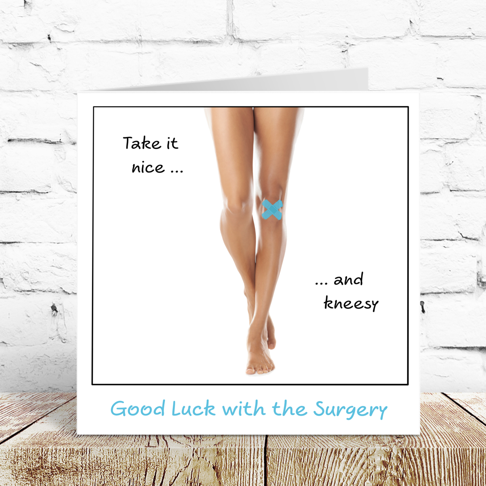 Knee Replacement Surgery Card - Get Well Soon Card, Operation Recovery, Congratulations Funny, humorous - Female, woman, mother, wife, daughter