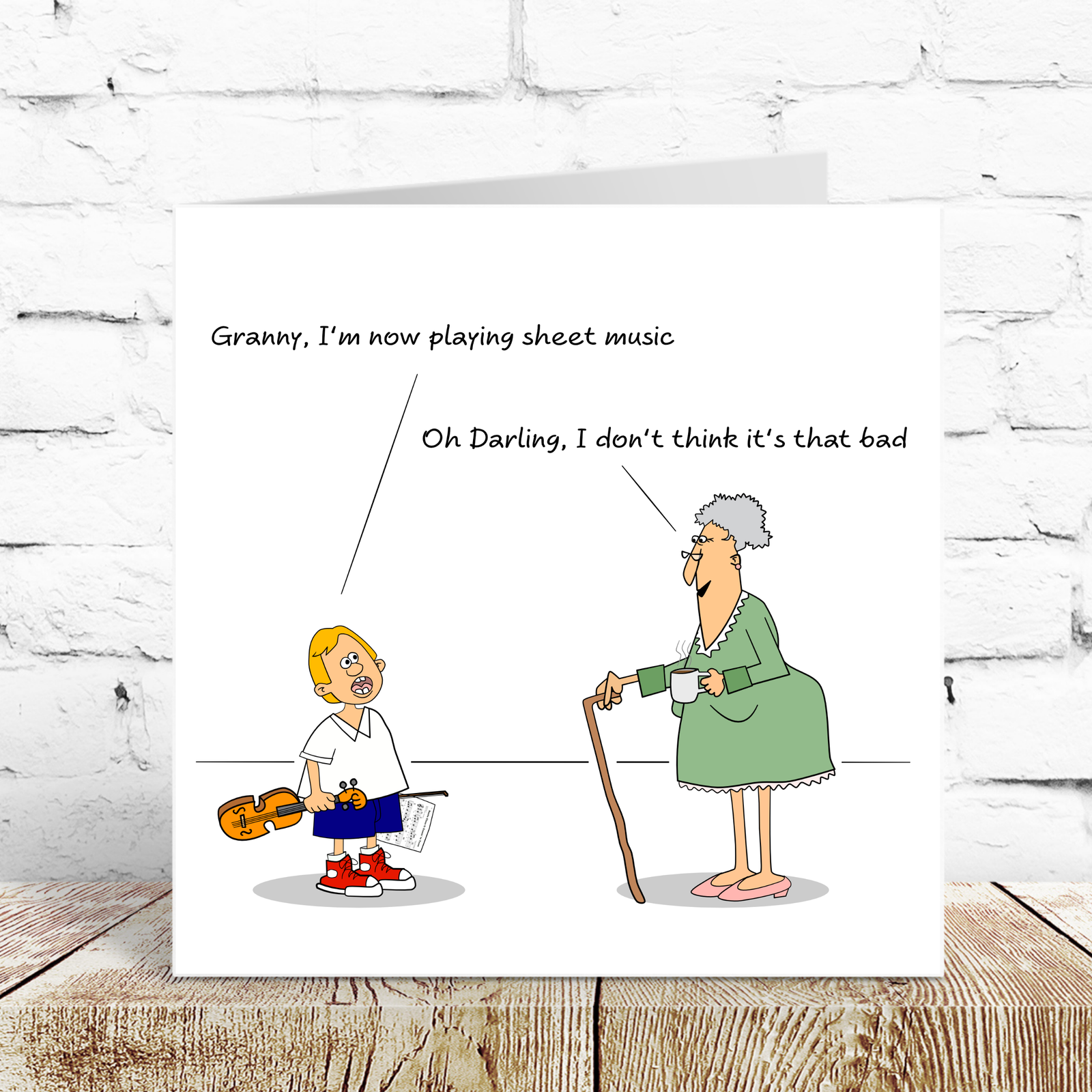 Funny Birthday Card 50th 60th 70th for Granny / Grandmother, Mother/Mum Female Friend - Humour humorous - Music