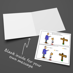 Funny Birthday Card for Husband, Dad, Mother, Mum or Family Friend Cheeky Bad Grammar Comma Duck Eggs