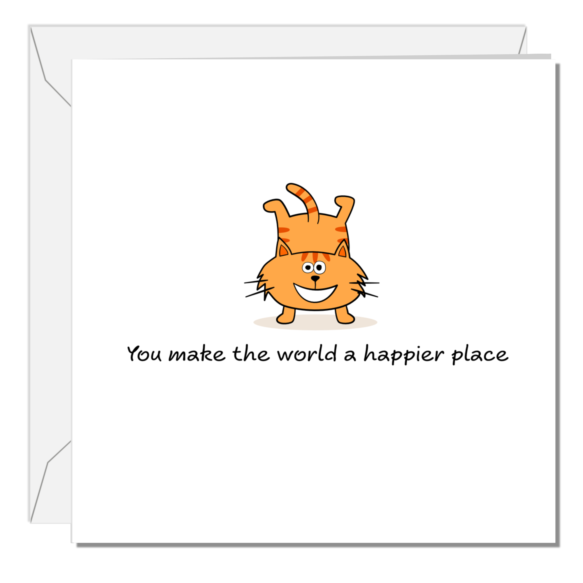 Best Friend / Friendship Birthday Card Female Male Funny Humorous cat Bestie Best Thank You Missing You Card Handmade by Swizzoo 15cm