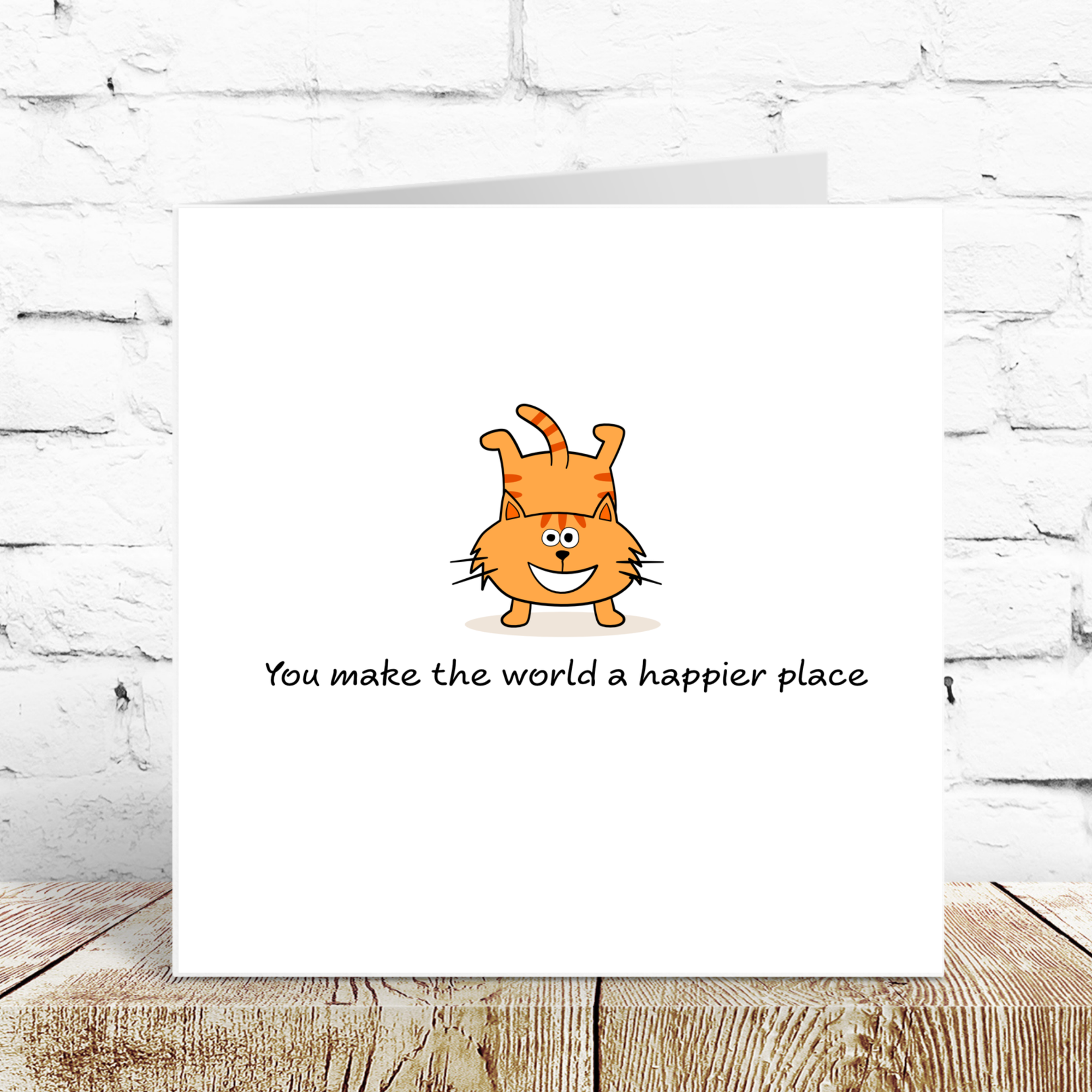 Best Friend / Friendship Birthday Card Female Male Funny Humorous cat Bestie Best Thank You Missing You Card Handmade by Swizzoo 15cm