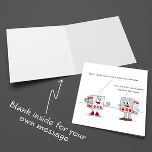 Funny Birthday Card for Son, Brother, Husband, Dad, Family or Friend. Laughing Stock Joke New Job 20 30