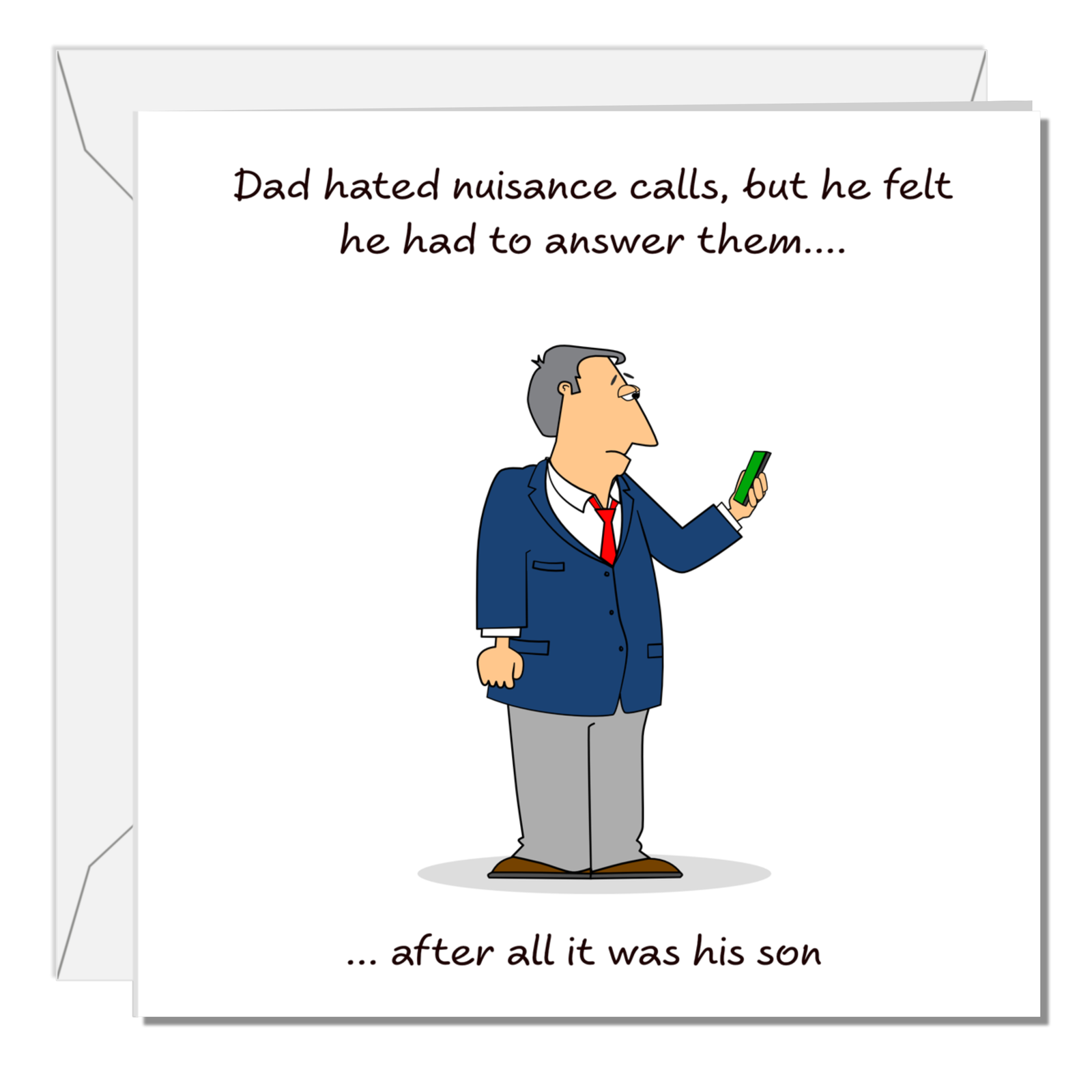 Funny Dad Birthday Card / Father's Day Card from his son - best Dad - humorous humour amusing