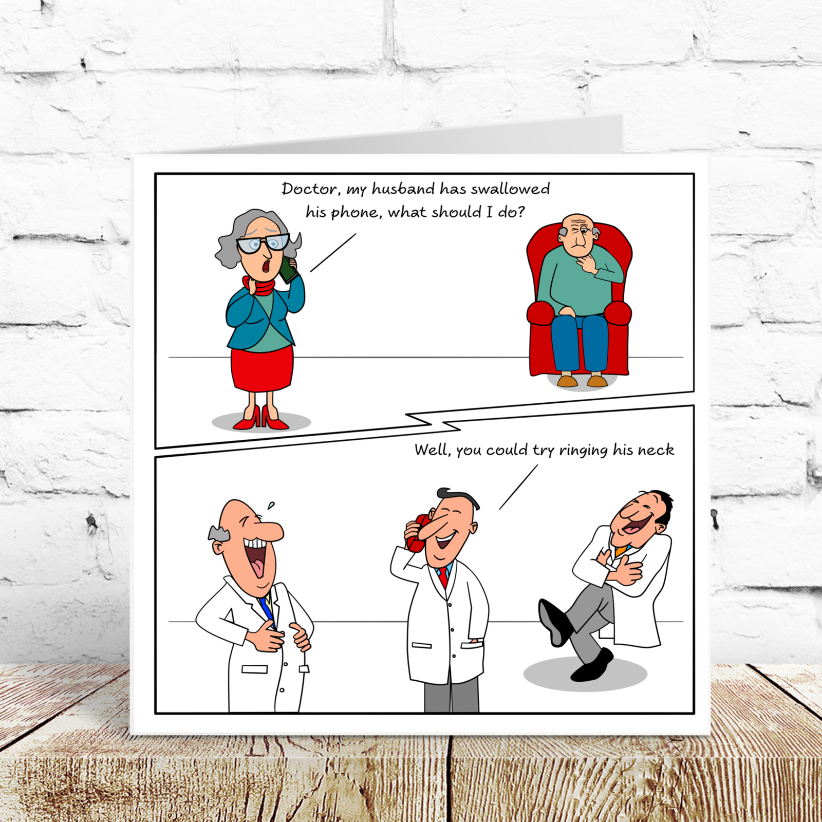 Funny Birthday Card 50th 60th 70th for Doctor Wife Mum Dad Father Grandmother Granny Grandad - Old aged age