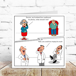 Funny Birthday Card 50th 60th 70th for Doctor Wife Mum Dad Father Grandmother Granny Grandad - Old aged age