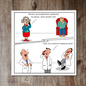 Funny Birthday Card 50th 60th 70th for Doctor Wife Mum Dad Father Grandmother Granny Grandad - Old aged age