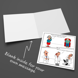 Funny Birthday Card 50th 60th 70th for Doctor Wife Mum Dad Father Grandmother Granny Grandad - Old aged age