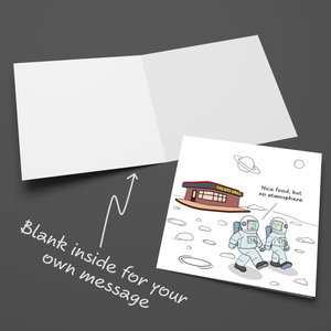 Funny Birthday Card Space Travel Rocket Humorous Joke Star 20 30 40 50