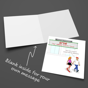 Funny Birthday Card Elbow Band Music Gig Humorous Garvey Any Occasion Joke Pun Swizzoo