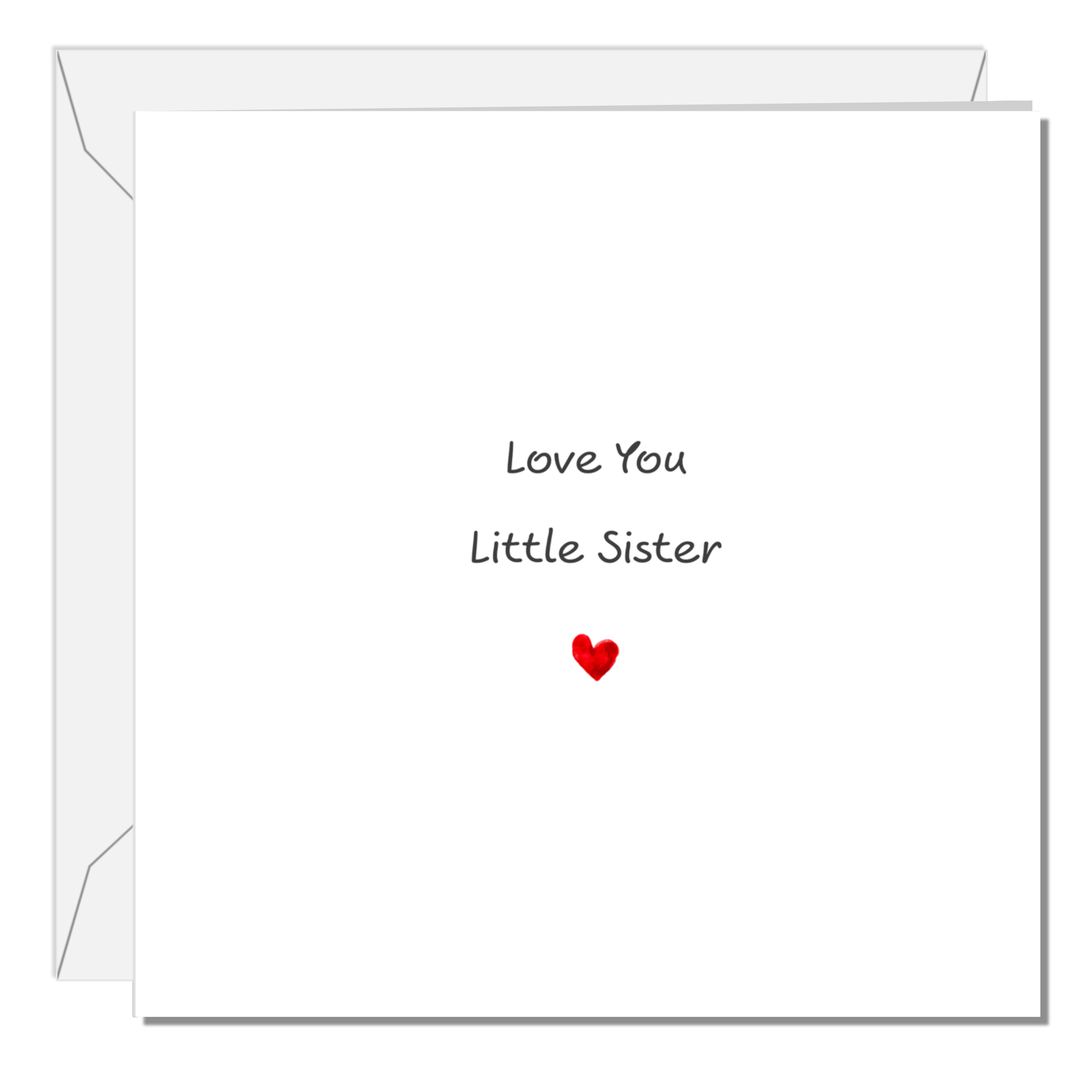 Little Sister Birthday Card Thank You Missing You Support Card Cute Heartfelt Love
