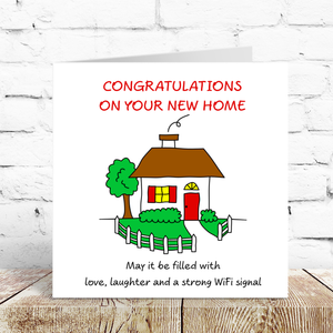 New Home Congratulations Card Moving House Housewarming Friends Family Son Daughter