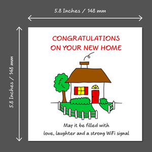 New Home Congratulations Card Moving House Housewarming Friends Family Son Daughter