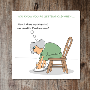 Funny Birthday Card for Female 50th 60th 70th Grandma Wife Mother Mum Aunt Sister Daughter Female Friend Old Aged Age Humorous Fun Creaky Grey
