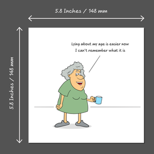 Funny Birthday Card 50th 60th 70th 80th Wife Mum Granny Grandmother Sister Female Friend Old Age Ageing Humour