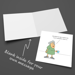 Funny Birthday Card 50th 60th 70th 80th Wife Mum Granny Grandmother Sister Female Friend Old Age Ageing Humour