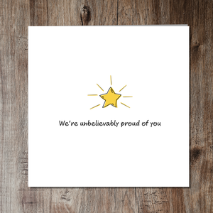 Congratulations Card from Proud Parents or Family - Exams (GCSE, A Levels, Sats) New Job University - Son Daughter Granddaughter Grandson