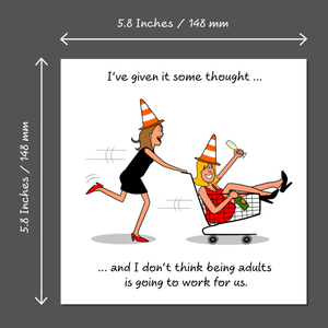 Funny Birthday Card Her Friendship Female Girl Friend Mum Humorous Party Cheeky BFF SWIZZOO