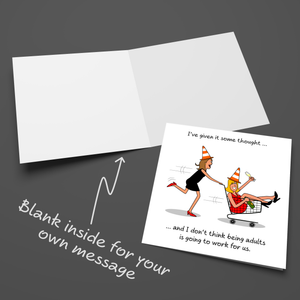 Funny Birthday Card Her Friendship Female Girl Friend Mum Humorous Party Cheeky BFF SWIZZOO