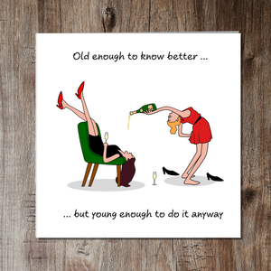 Funny Birthday Card Friendship Female Girl Friend Mum Humorous Party Cheeky BFF SWIZZOO