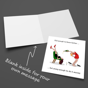 Funny Birthday Card Friendship Female Girl Friend Mum Humorous Party Cheeky BFF SWIZZOO