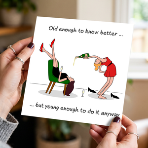Funny Birthday Card Friendship Female Girl Friend Mum Humorous Party Cheeky BFF SWIZZOO
