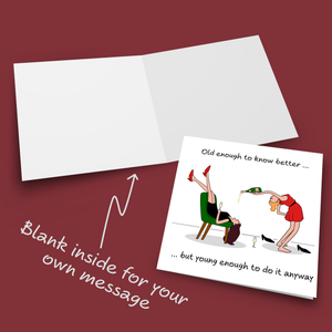 Funny Birthday Card Friendship Female Girl Friend Mum Humorous Party Cheeky BFF SWIZZOO