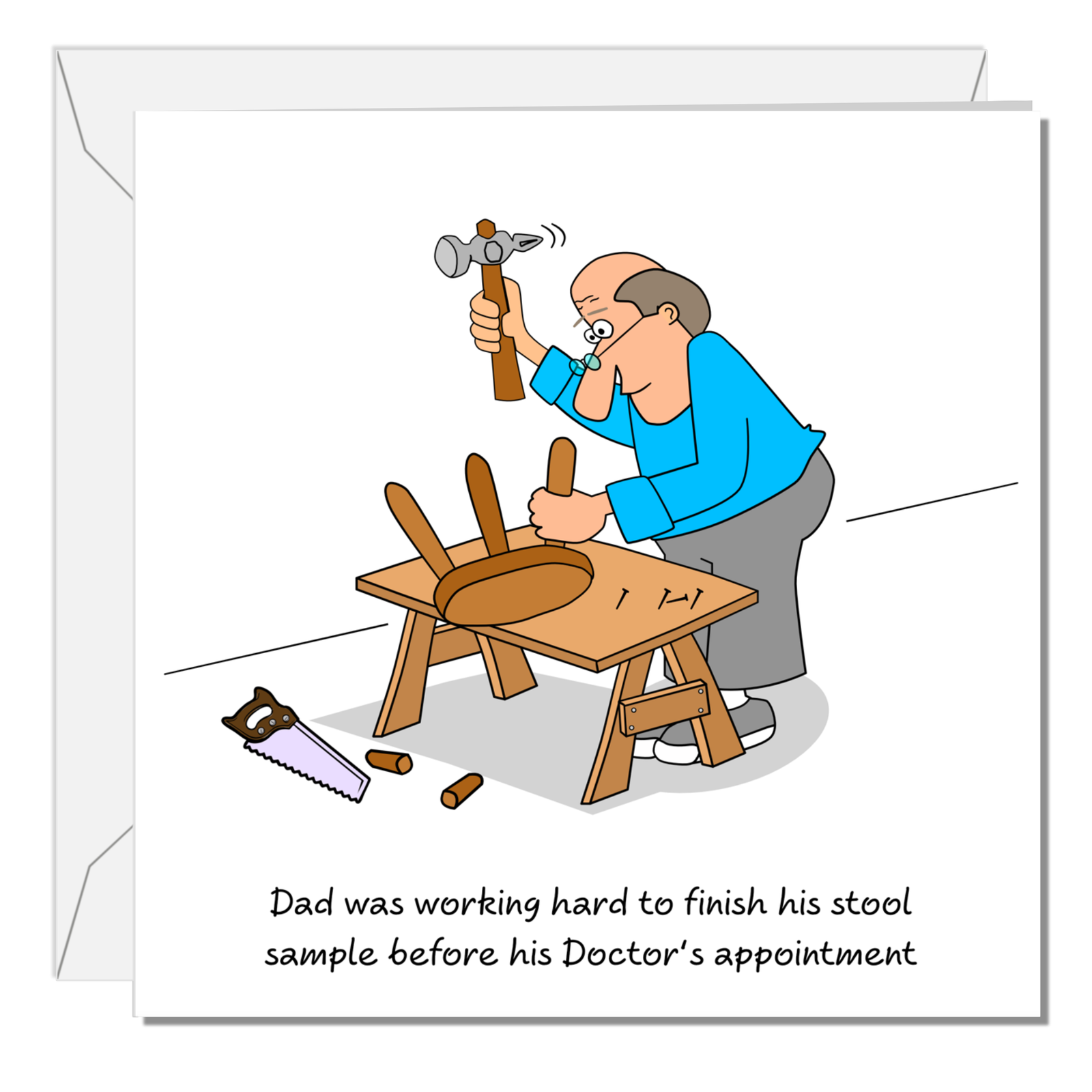 Funny Birthday Card 50th 60th 70th Husband Father/Dad Granddad Grandfather Humorous Old Aged Rude Fathers Day Card Doctor