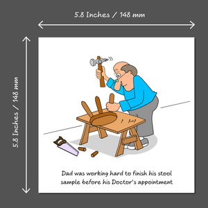 Funny Birthday Card 50th 60th 70th Husband Father/Dad Granddad Grandfather Humorous Old Aged Rude Fathers Day Card Doctor