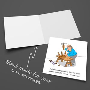 Funny Birthday Card 50th 60th 70th Husband Father/Dad Granddad Grandfather Humorous Old Aged Rude Fathers Day Card Doctor
