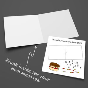 Funny Birthday Card With IKEA Joke. Build Your Own Birthday Card Dad Mum Son Daughter Friend Humour