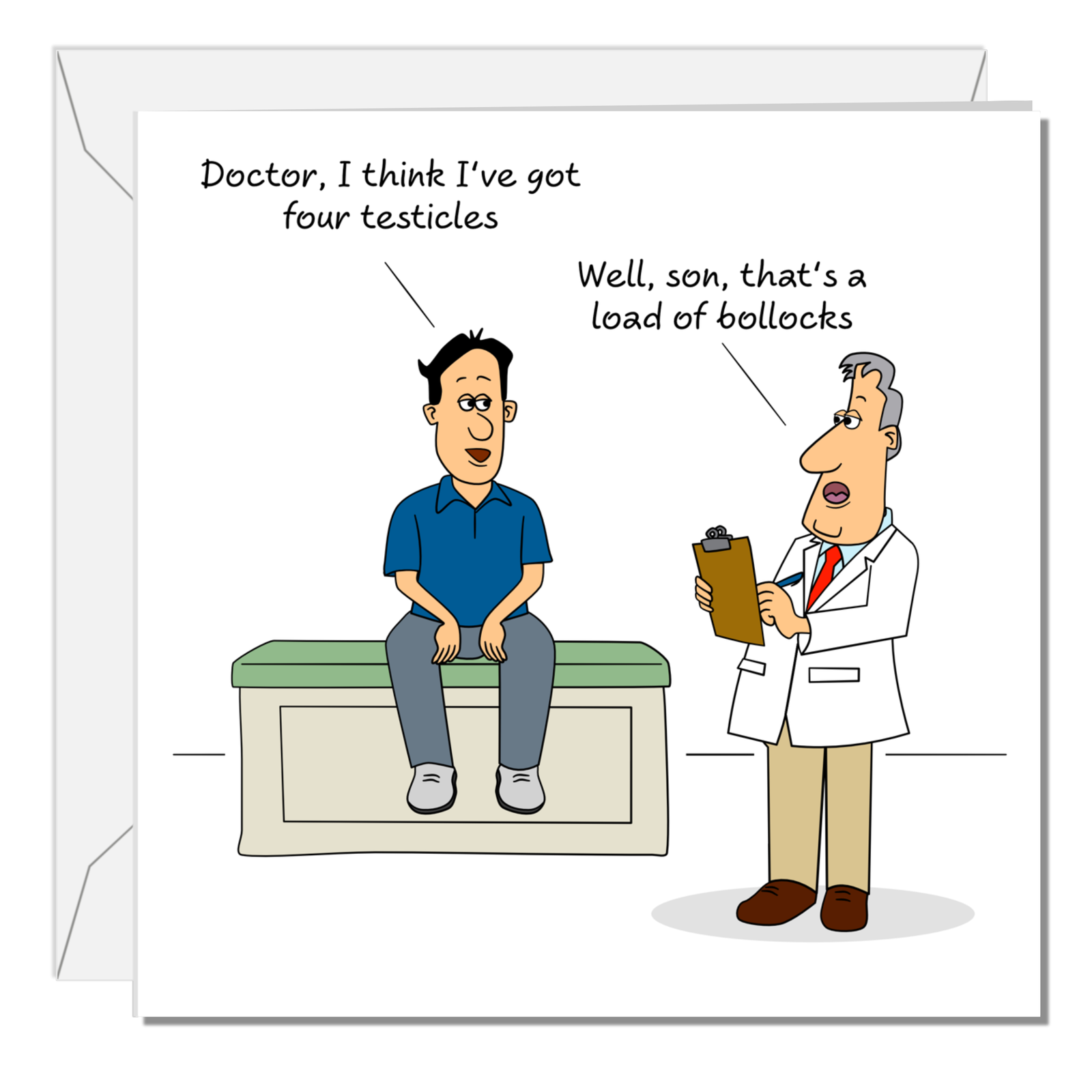Funny Birthday Card for Him Male - Humorous Rude Cheeky - 20th 30th 40th Doctor