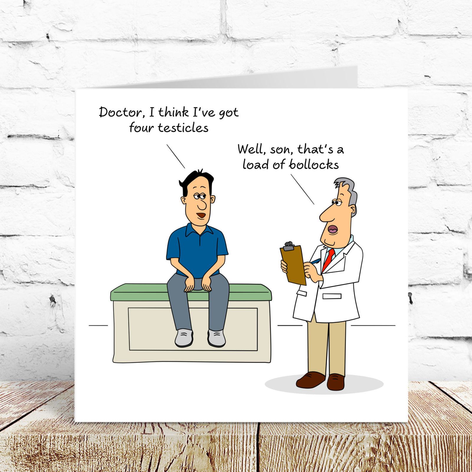 Funny Birthday Card for Him Male - Humorous Rude Cheeky - 20th 30th 40th Doctor