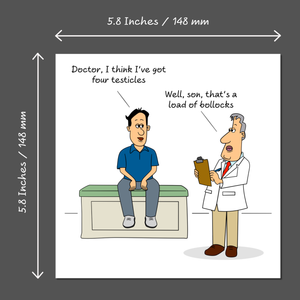 Funny Birthday Card for Him Male - Humorous Rude Cheeky - 20th 30th 40th Doctor