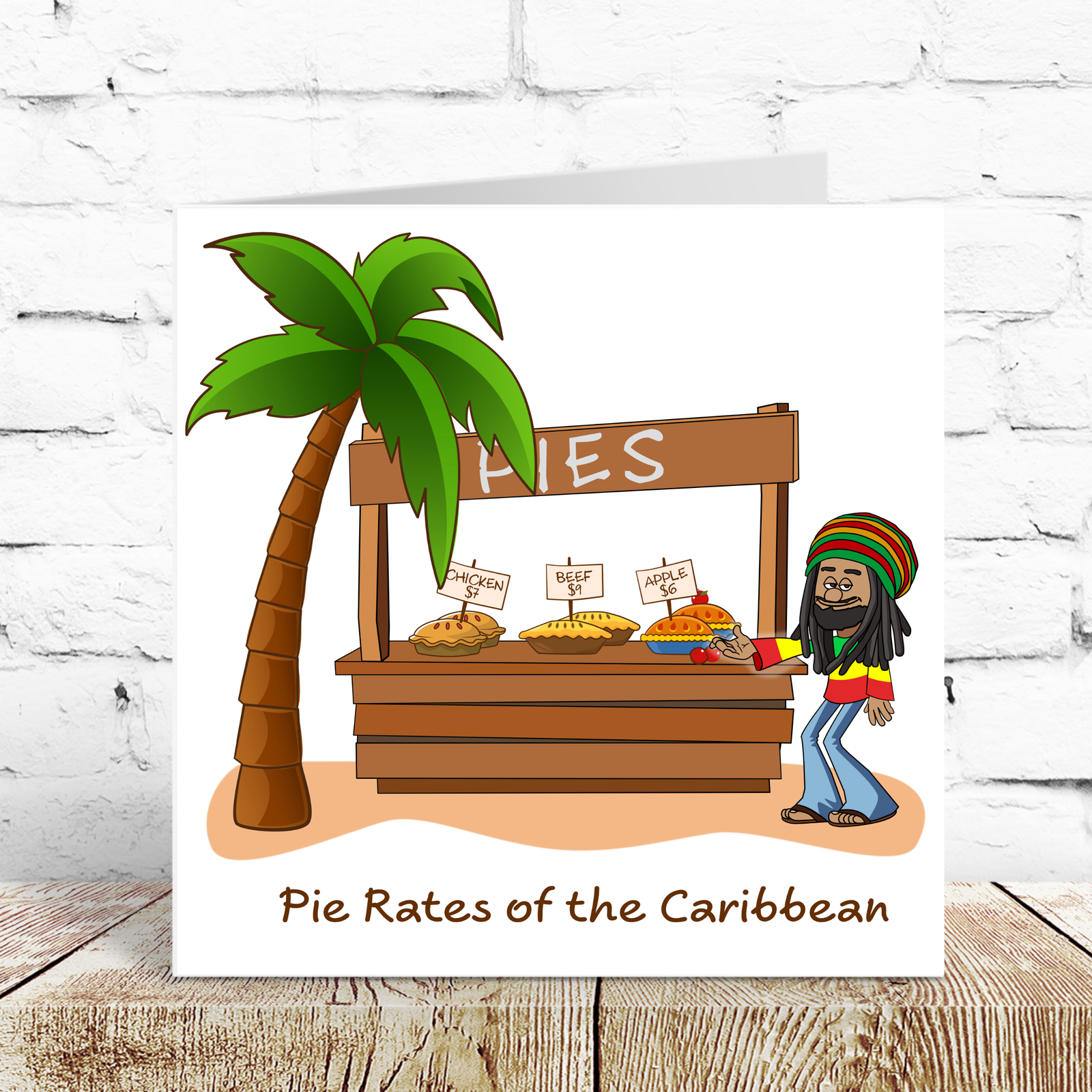 Funny Birthday Card Pirates of Caribbean Joke Him Her Humorous Cute Cartoon Male Female Him Her